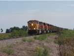 BNSF 9961 Rolls along with a empty coal train.